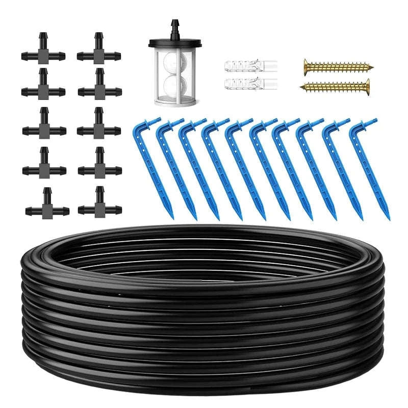 DIY Solar Drip Irrigation System with 15m Hose-3W