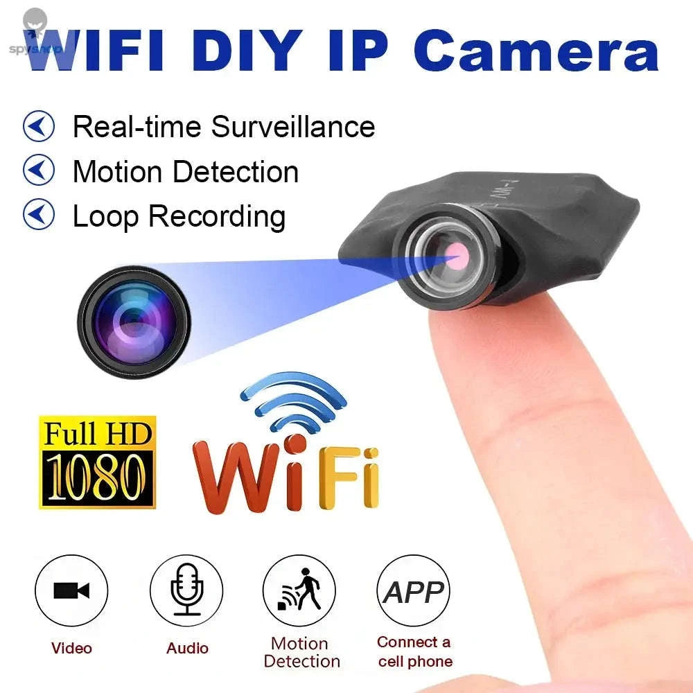 DIY WiFi Mini Camera Module – 1080P Hidden Security with Motion Alerts-Only Camera