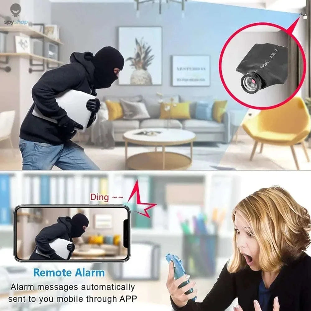 DIY WiFi Mini Camera Module – 1080P Hidden Security with Motion Alerts-Only Camera