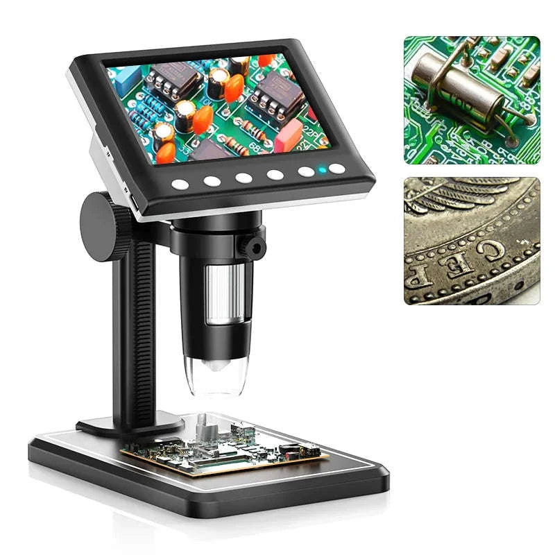 DM7 4.3" 1000X Digital Video Microscope with LEDs-DM7-Z01C / 1600X