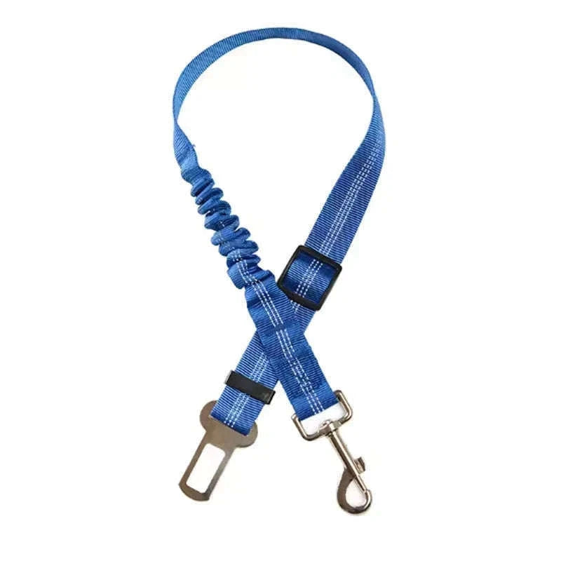 Dog Car Safety Belt with Reflective Damping Design-black