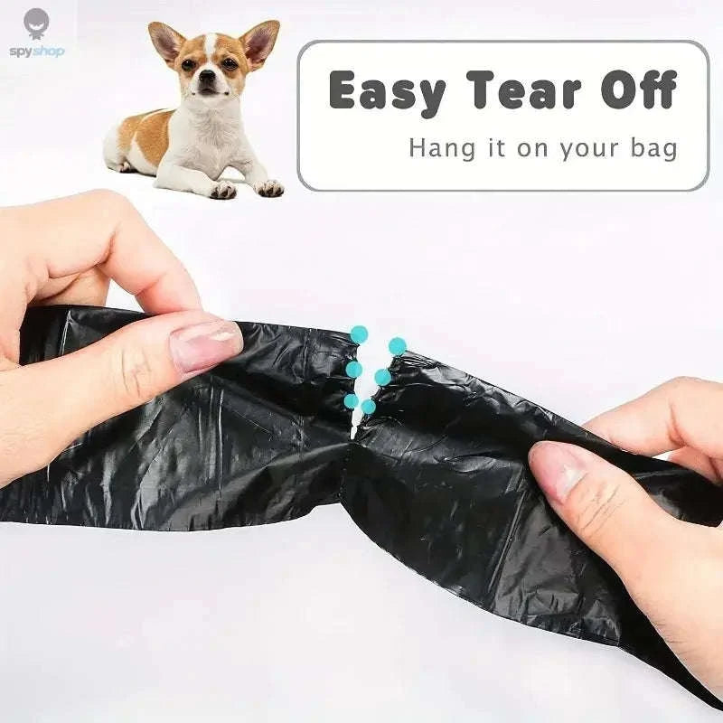 Dog Poop Bags – Leak-Proof, Durable & Easy to Carry-Black / 150bags 10rolls