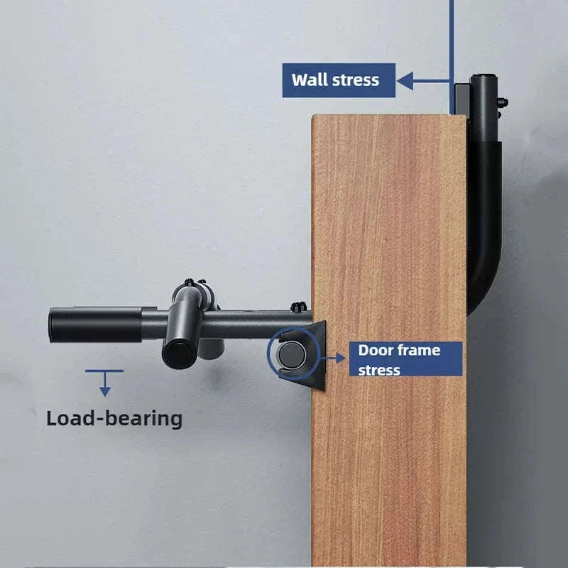 Door Frame Pull-Up Bar for Home Strength Training-Horizontal bar