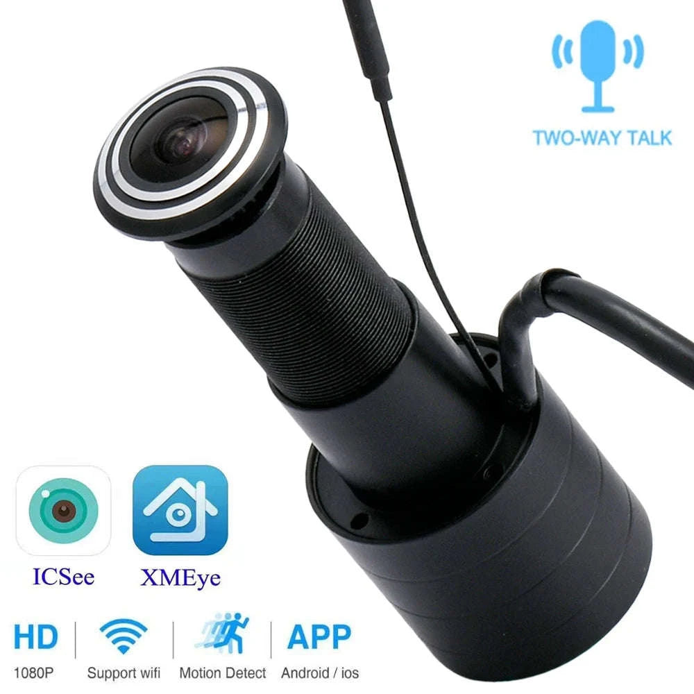 Door Peephole Security Camera 3MP 155° View, App Control-WIFI POE 48V