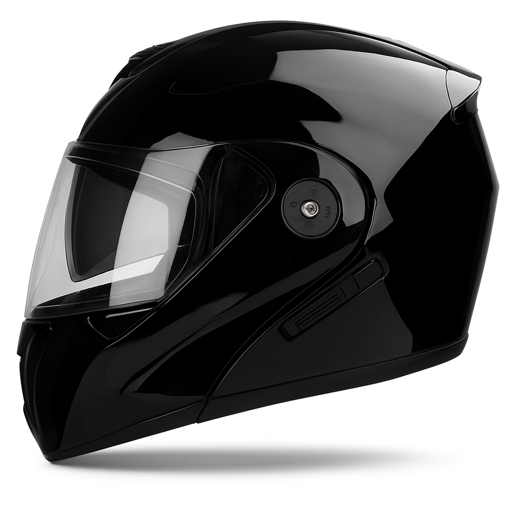 Modularer Motorradhelm mit klappbarem Doppelvisier