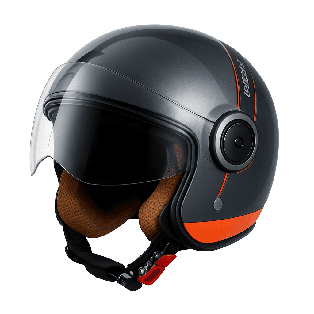 DOT Certified Dual Lens Motorcycle Helmet Half Shell Four Seasons-S11