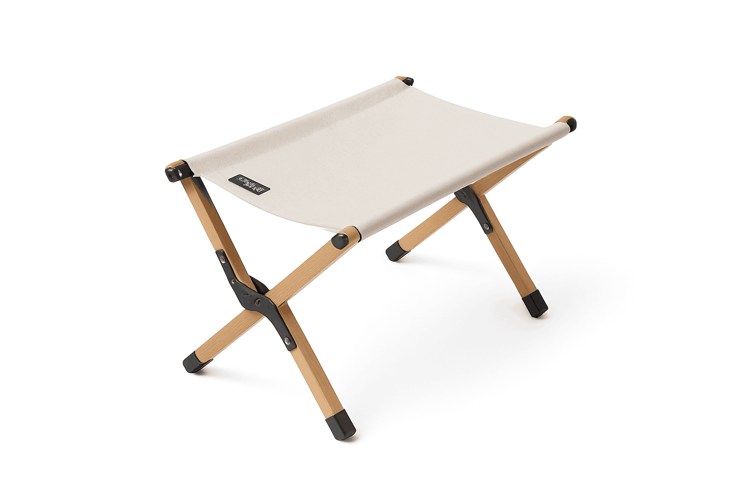 Double Camping Stool for Two | Lightweight Folding Outdoor Seat-Khaki