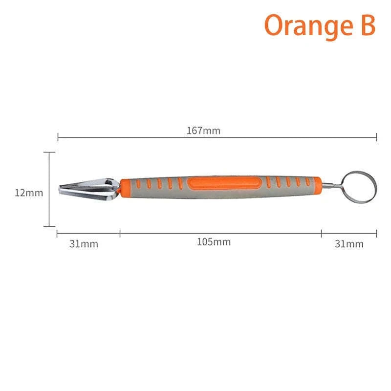 Double Head Clay Carving Knife Precision Pottery Texture Tool-C Blue