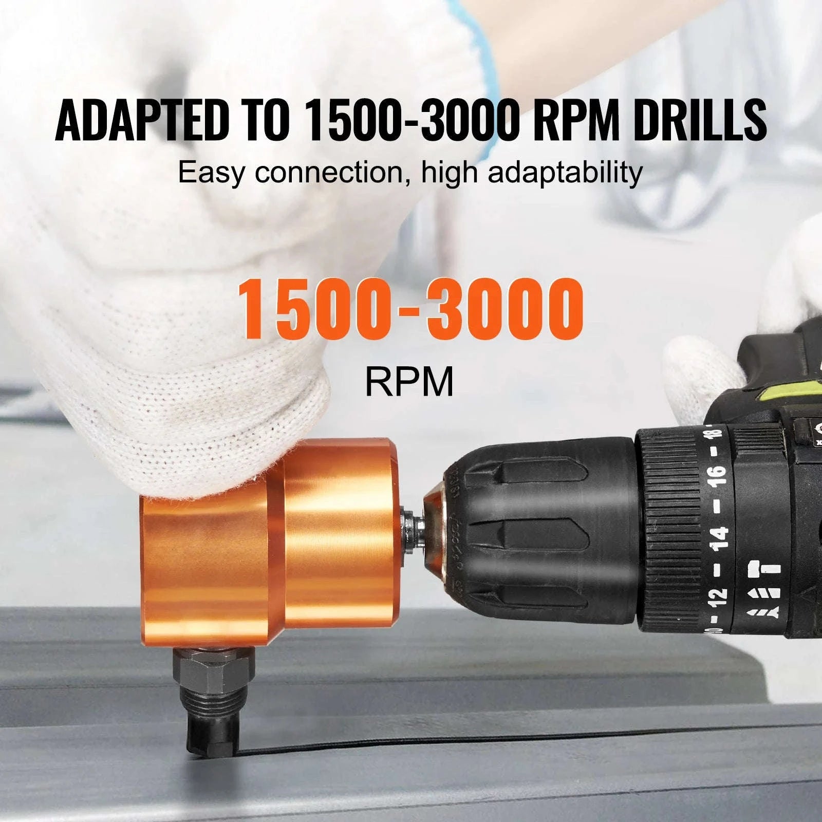 Double Head Sheet Metal Nibbler Cutter Drill Attachment-france