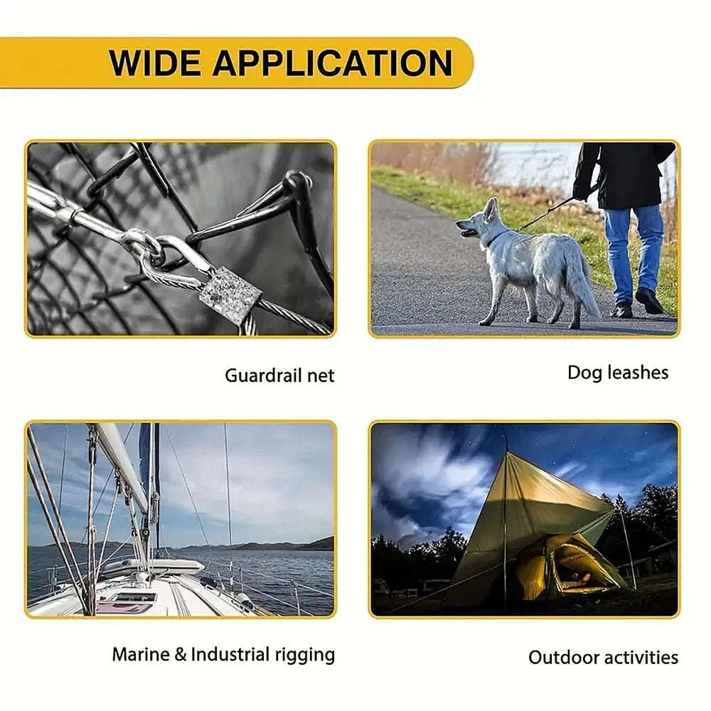 Double Hole Cable Crimp Sleeve for Secure Wire Connections-5pcs M6 / China Mainland