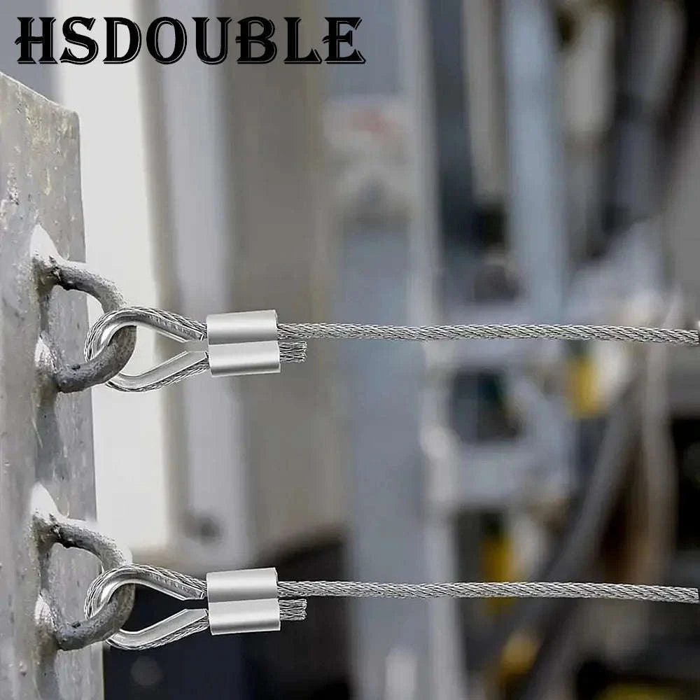 Double Hole Cable Crimp Sleeve for Secure Wire Connections-5pcs M6 / China Mainland
