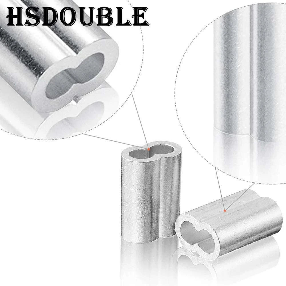 Double Hole Cable Crimp Sleeve for Secure Wire Connections-5pcs M6 / China Mainland