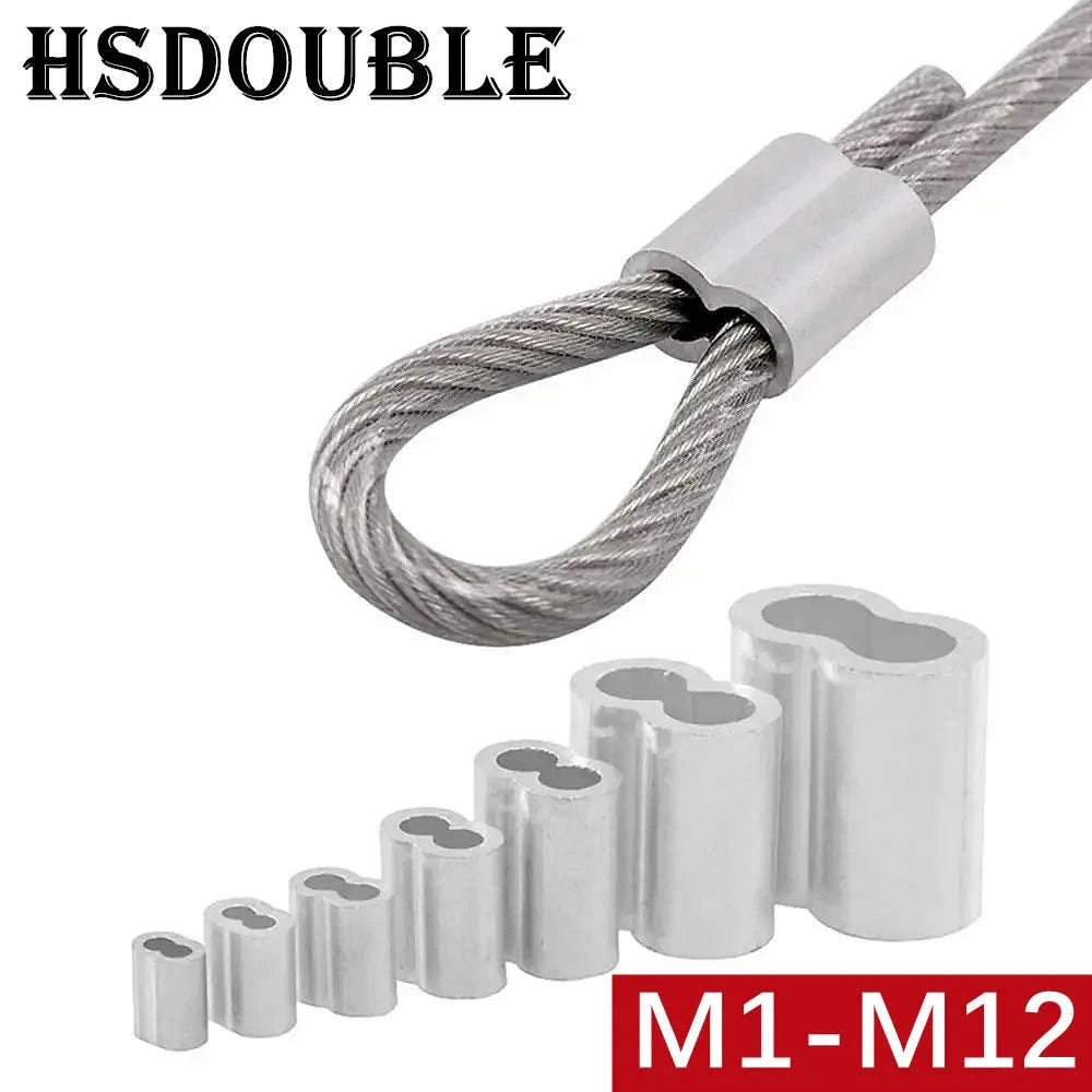 Double Hole Cable Crimp Sleeve for Secure Wire Connections-5pcs M6 / China Mainland