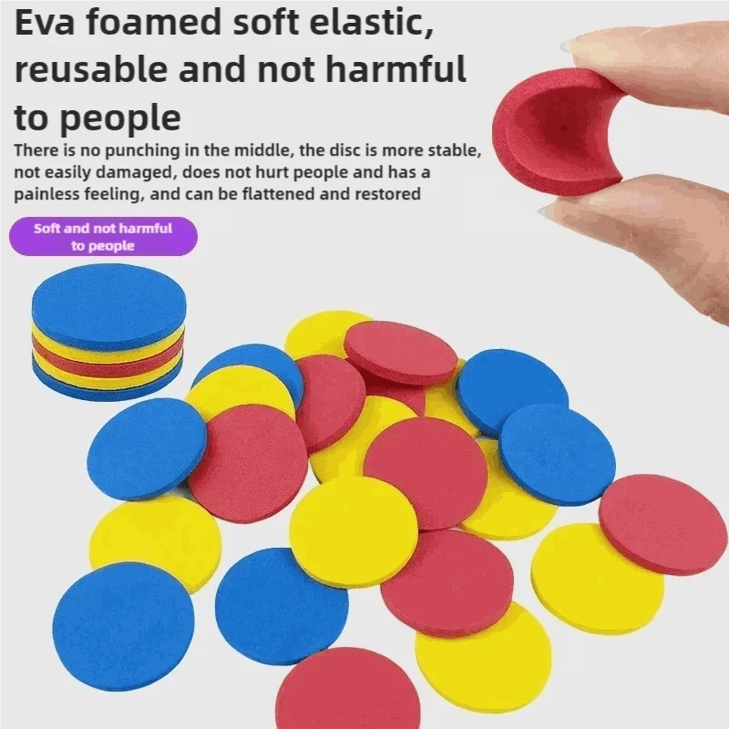 Double Player EVA Flying Disc Gun – Soft Bullet Parent-Child Shooter Toy-green