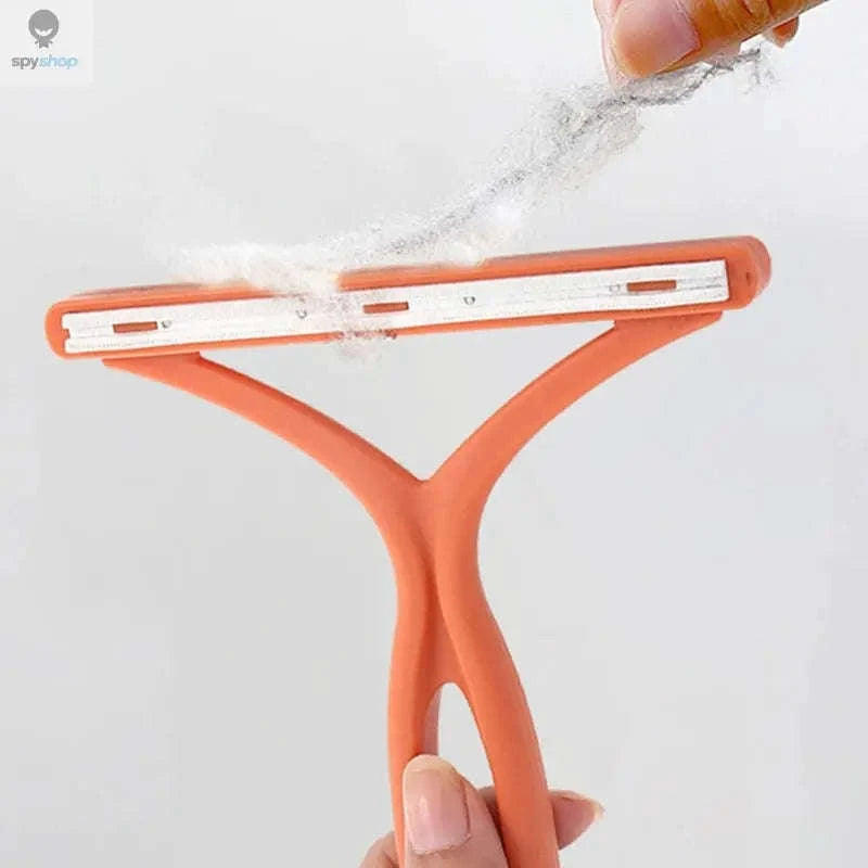 Double-Side Lint Remover Brush – Dual-Action Fabric Care for Clothes and Upholstery-CV8825Blue