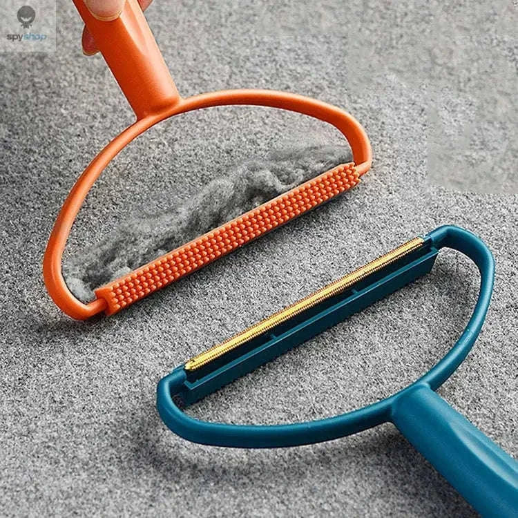 Double-Side Lint Remover Brush for Clothes and Upholstery-CV8825Blue