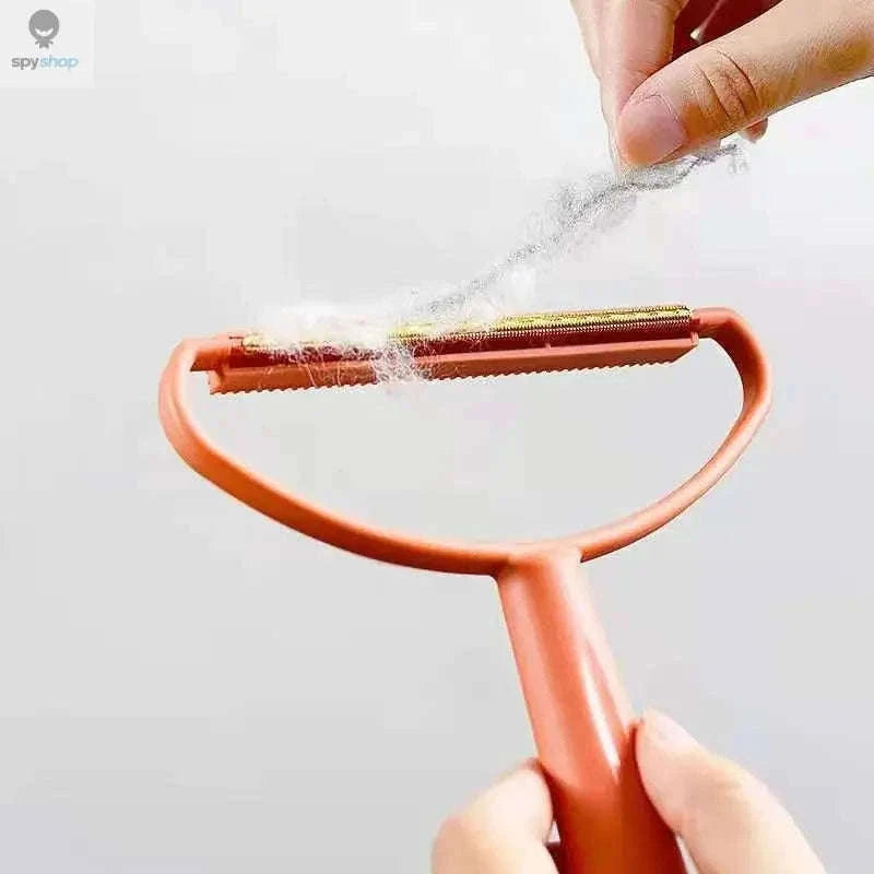 Double-Side Lint Remover Brush for Clothes and Upholstery-CV8825Blue