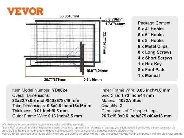 Double-Sided Gridwall Display Panels with Hooks for Retail & Events-Floorstanding 2 Pack / Poland