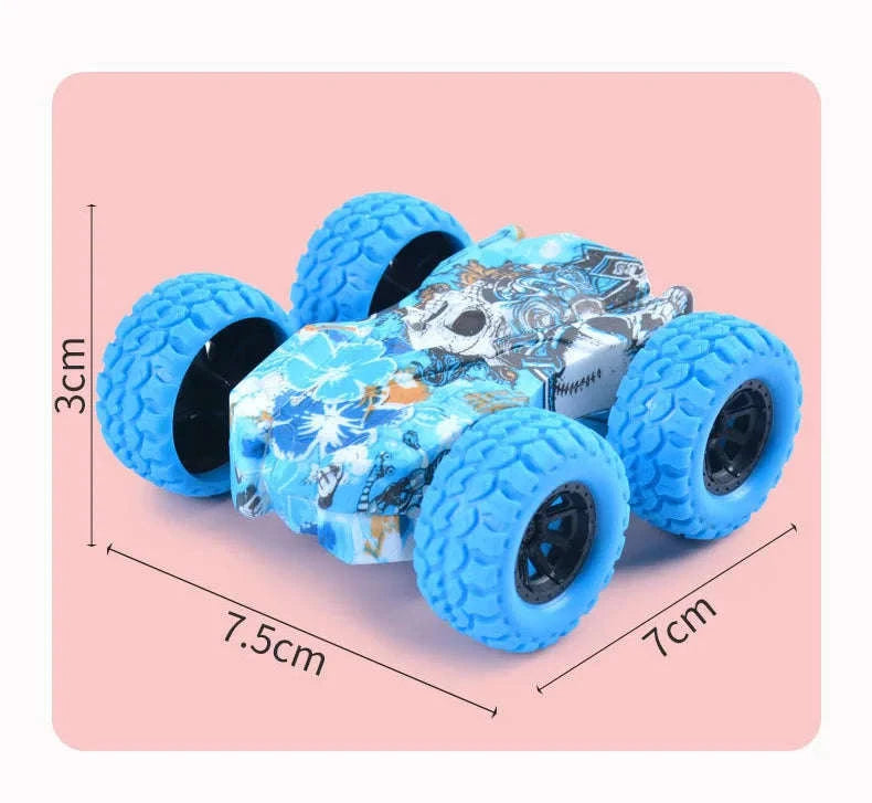 Double-Sided Inertia Toy Car-Double Sided Blue
