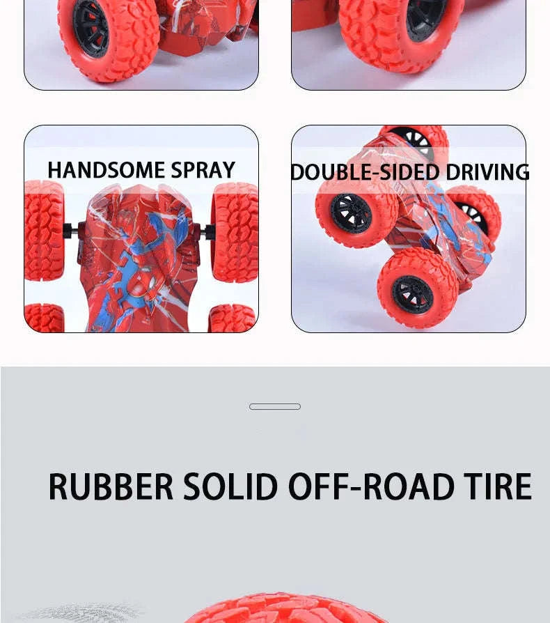 Double-Sided Inertia Toy Car-Double Sided Blue