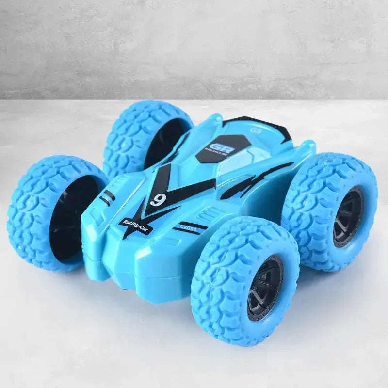 Double-Sided Inertia Toy Car-Double Sided Blue
