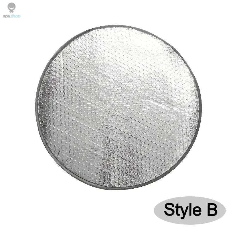 Double Thick Foldable Steering Wheel Sun Shade – Heat-Blocking UV Protection-