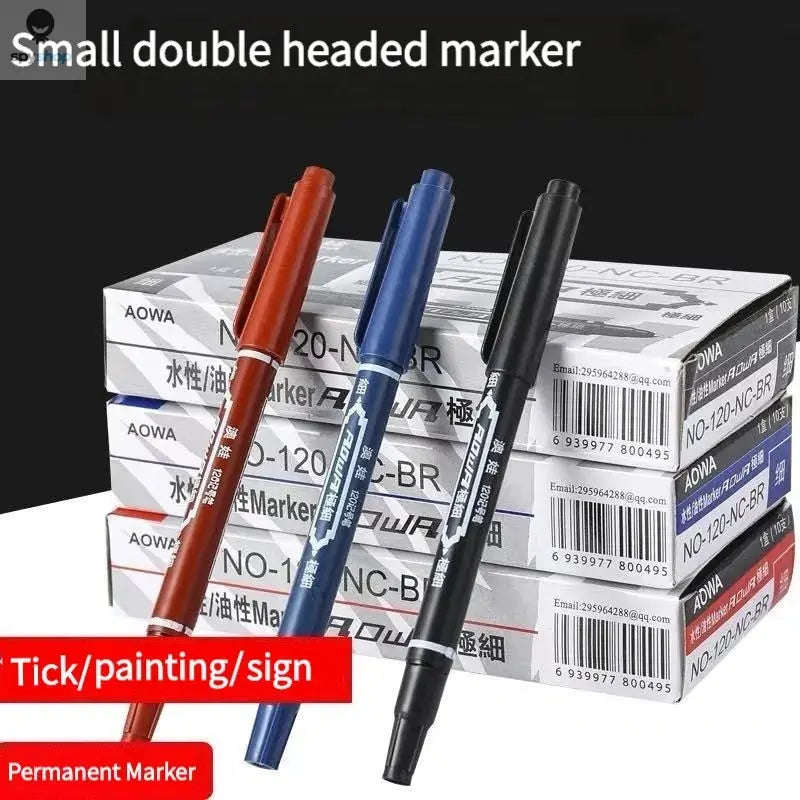 Double Tip Paint Marker Set – Dual-Tip Control for Bold, Permanent Art-10Pcs red