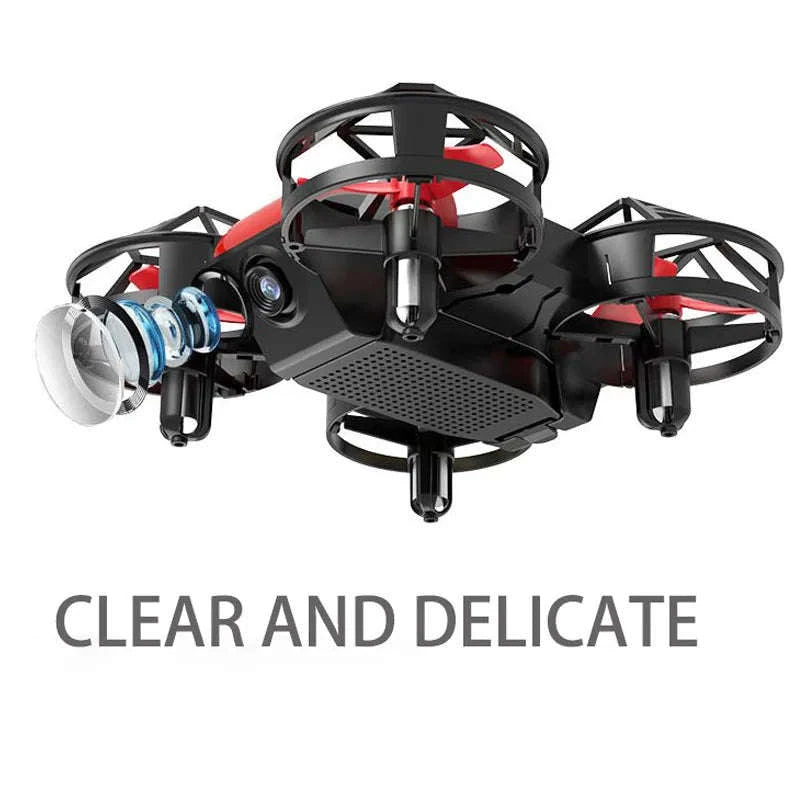 Dowellin D12 Mini Drone with Dual Camera for Kids-D12-WF-RED