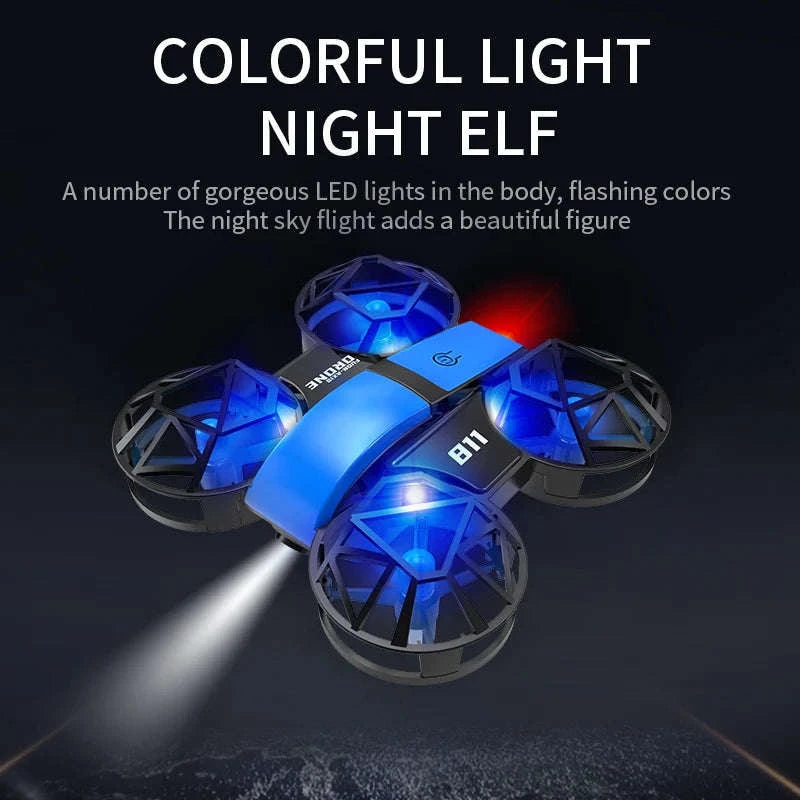 Dowellin D12 Mini Drone with Dual Camera for Kids-D12-WF-RED