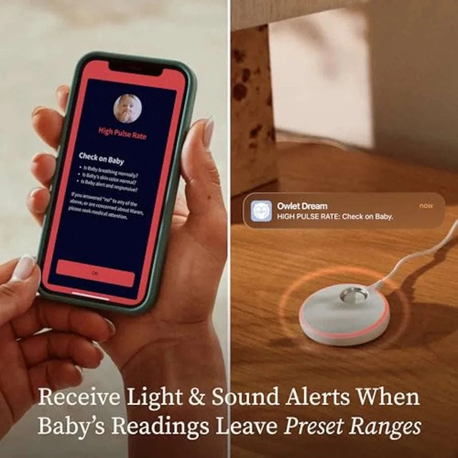 Dream Sock Smart Baby Monitor with SpO2 and Heart Rate Tracking-United States / BedtimeBlue