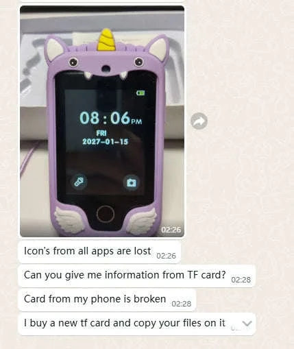 DreamTunes Unicorn Smart Phone Toy-Pink With 8G
