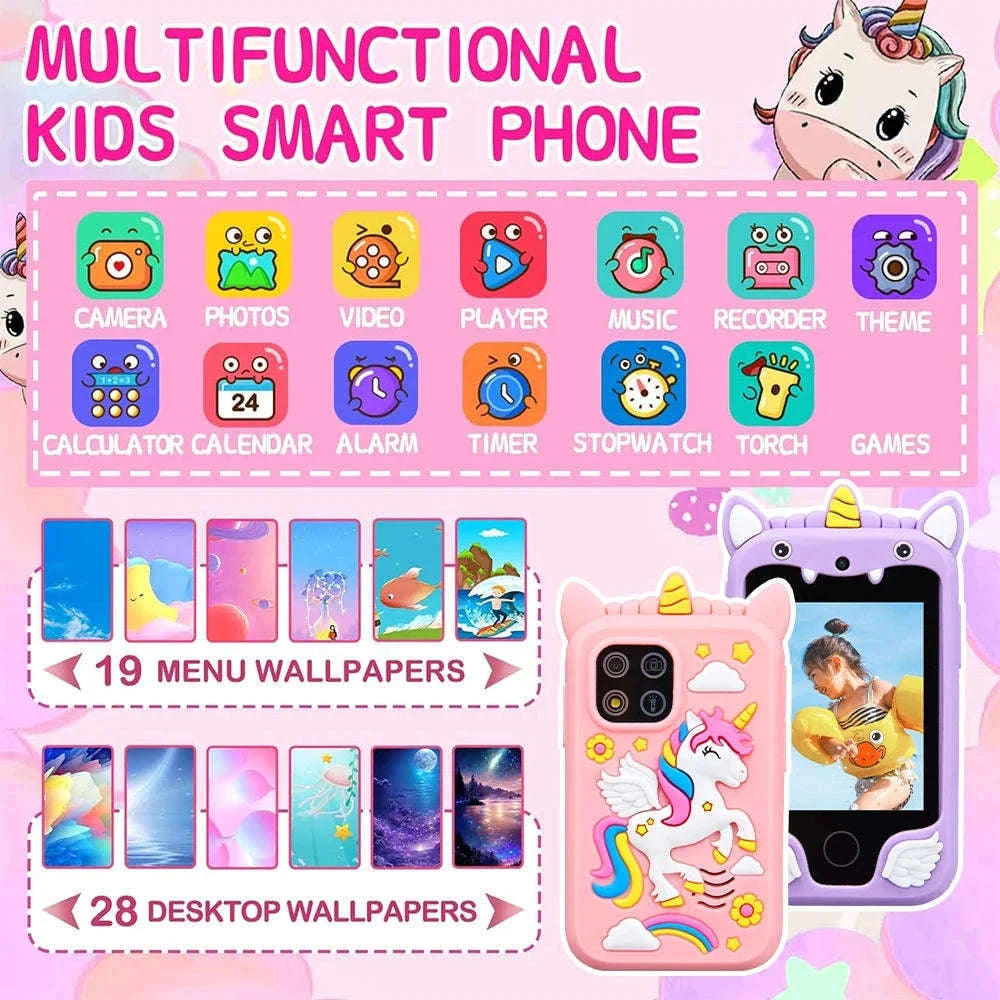 DreamTunes Unicorn Smart Phone Toy-Pink With 8G