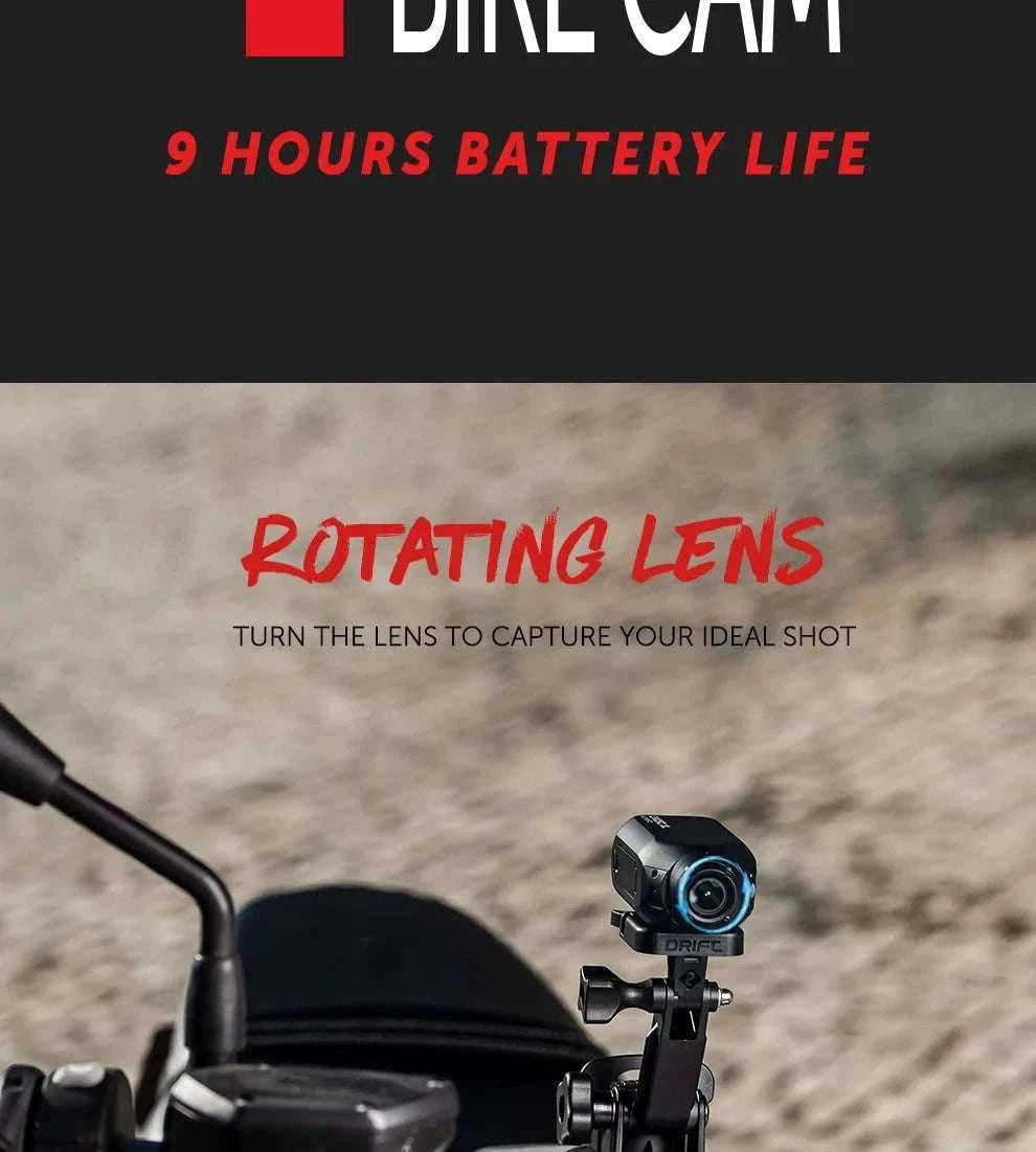 Drift Ghost XL 1080P Action Camera with Rotating Lens & Dash Cam Mode-Default Title