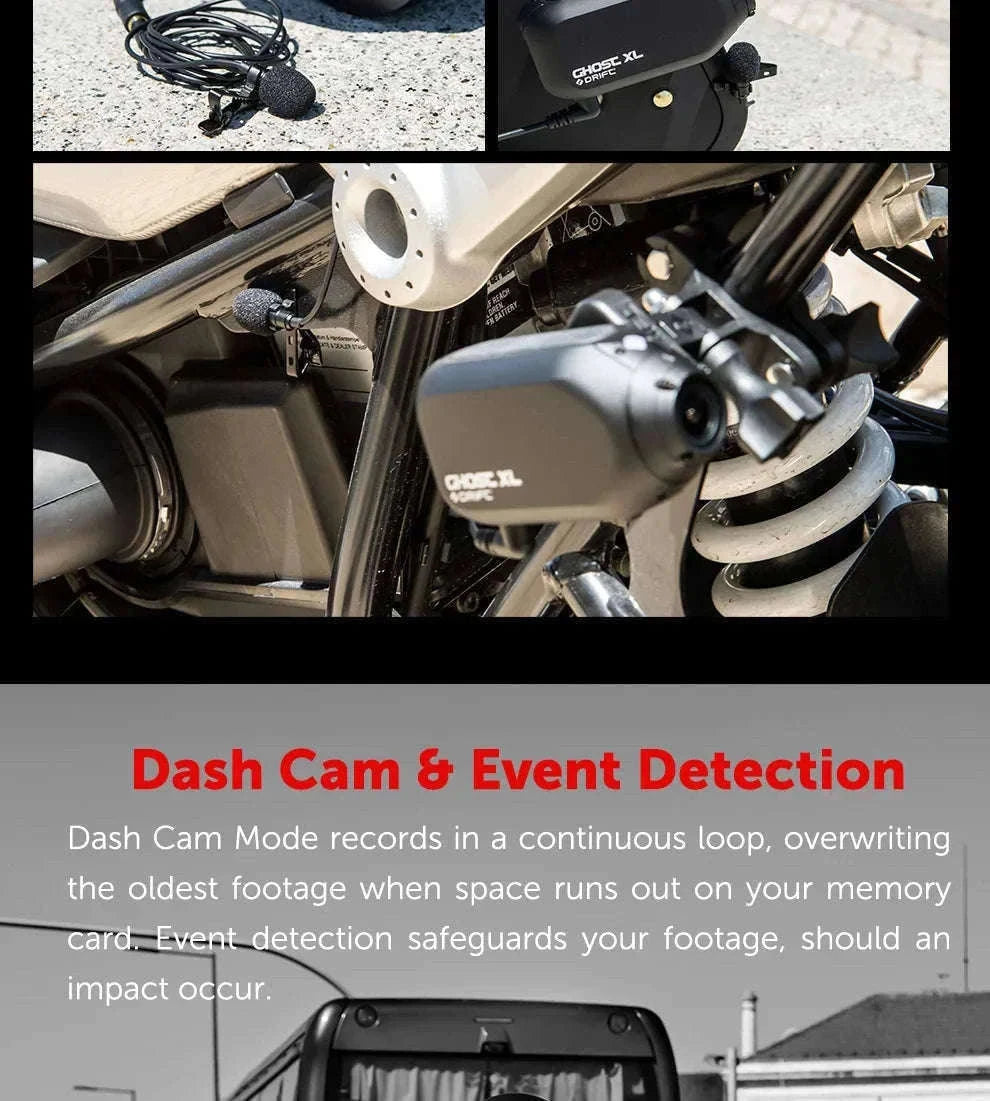 Drift Ghost XL 1080P Action Camera with Rotating Lens & Dash Cam Mode-Default Title
