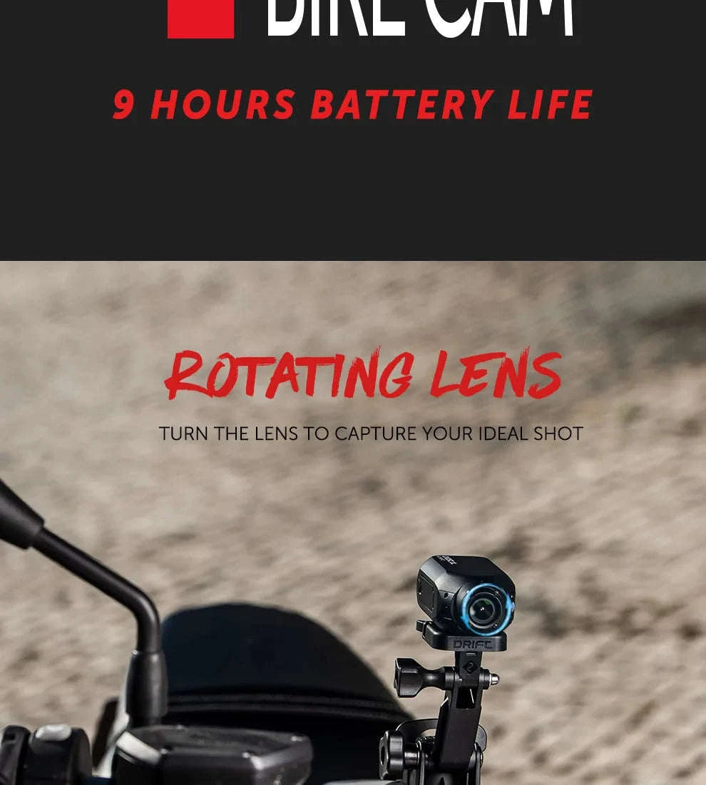 Drift Ghost XL 1080P Action Camera with Rotating Lens & Dash Cam Mode-Default Title