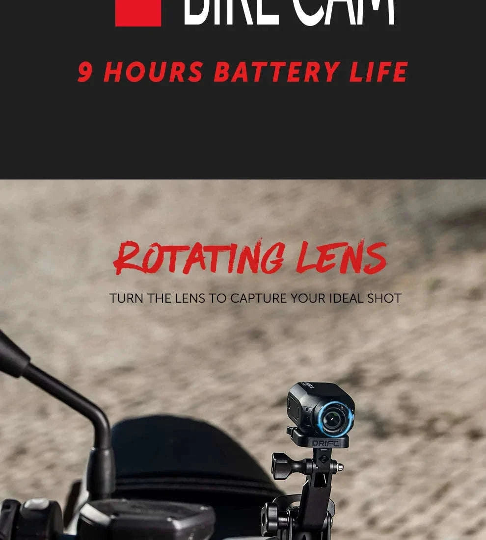 Drift Ghost XL 1080P Waterproof Action Camera with 7–9 Hour Battery-Default Title