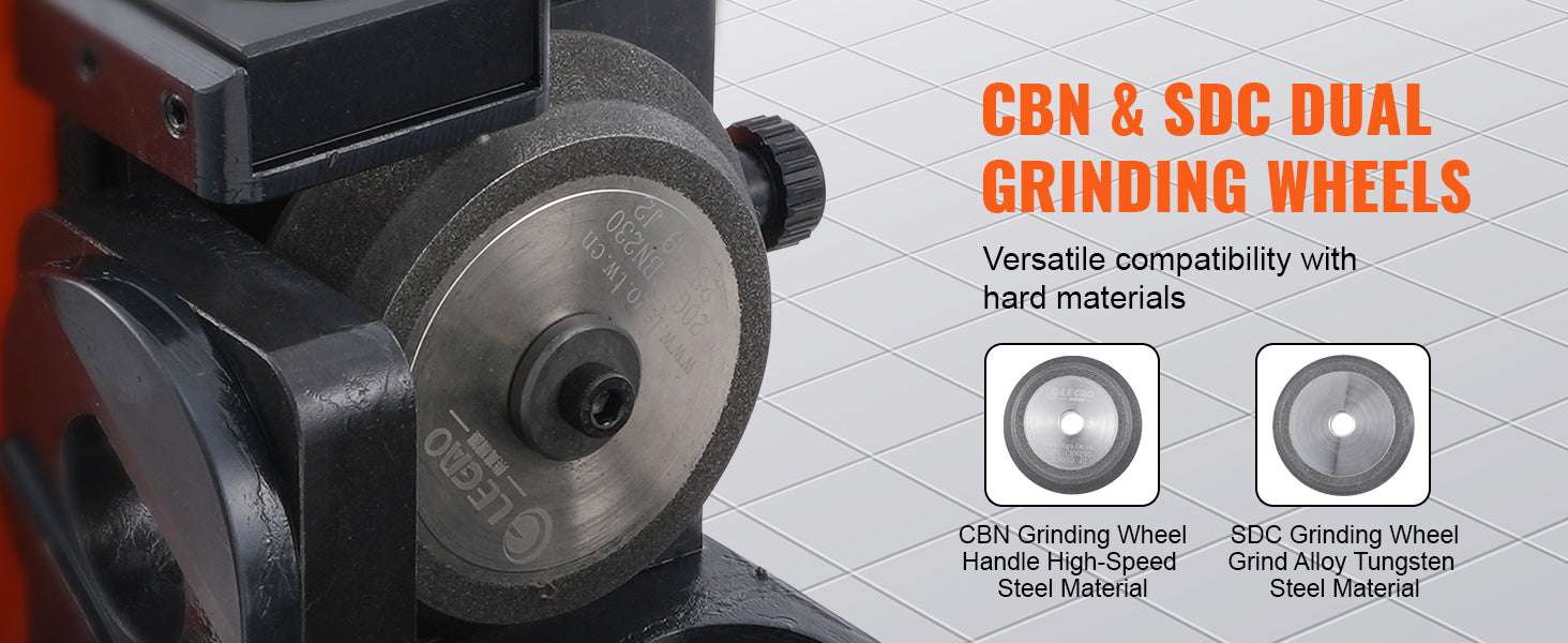 Drill Bit Sharpener Machine 4500RPM Adjustable Angle with 18 Collets-MR-20G / United States