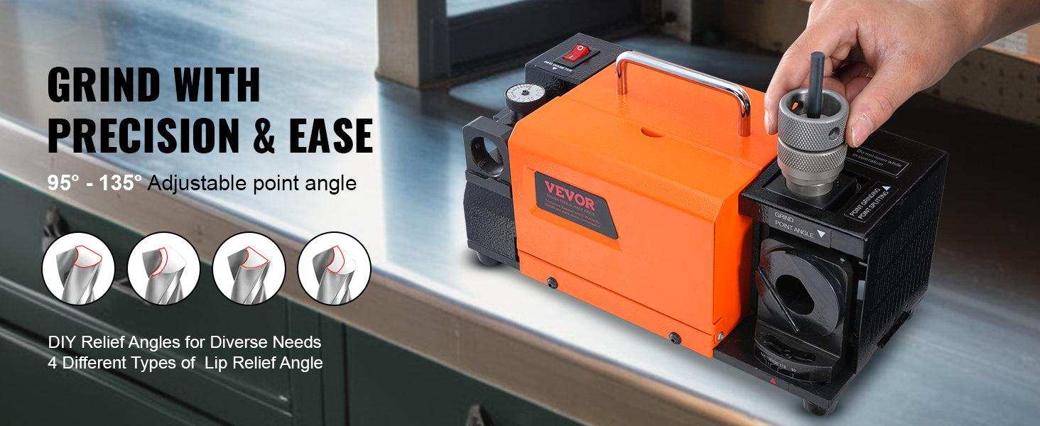 SucceBuy Drill Bits Sharpener MR-13A MR-13B MR-20G Mill Grinder Portable Sharpening Machine with 18/11 Collets For Workshop