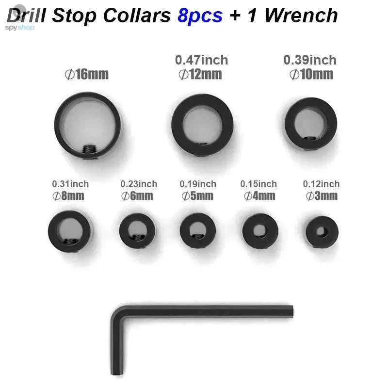 Drill Stop Collar Set – Precision Depth Control for Woodworking and DIY-Drill Stop Collar 8