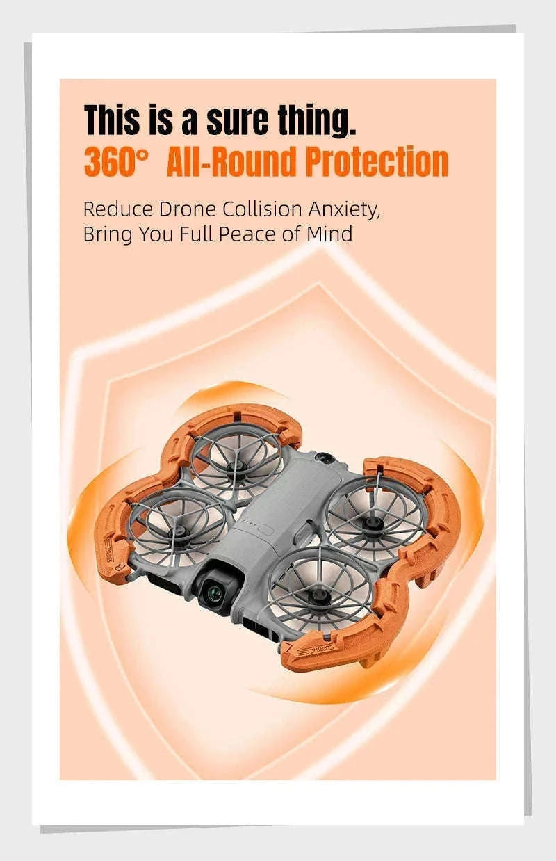 Drone Propeller Guard Cover EVA Floating Anti-Collision Ring-Orange / China Mainland