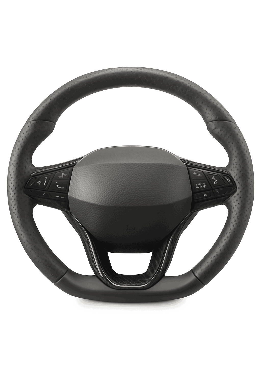 Dry Carbon Fiber Steering Wheel Bottom Trim for Seat and Cupra-Above button / Germany