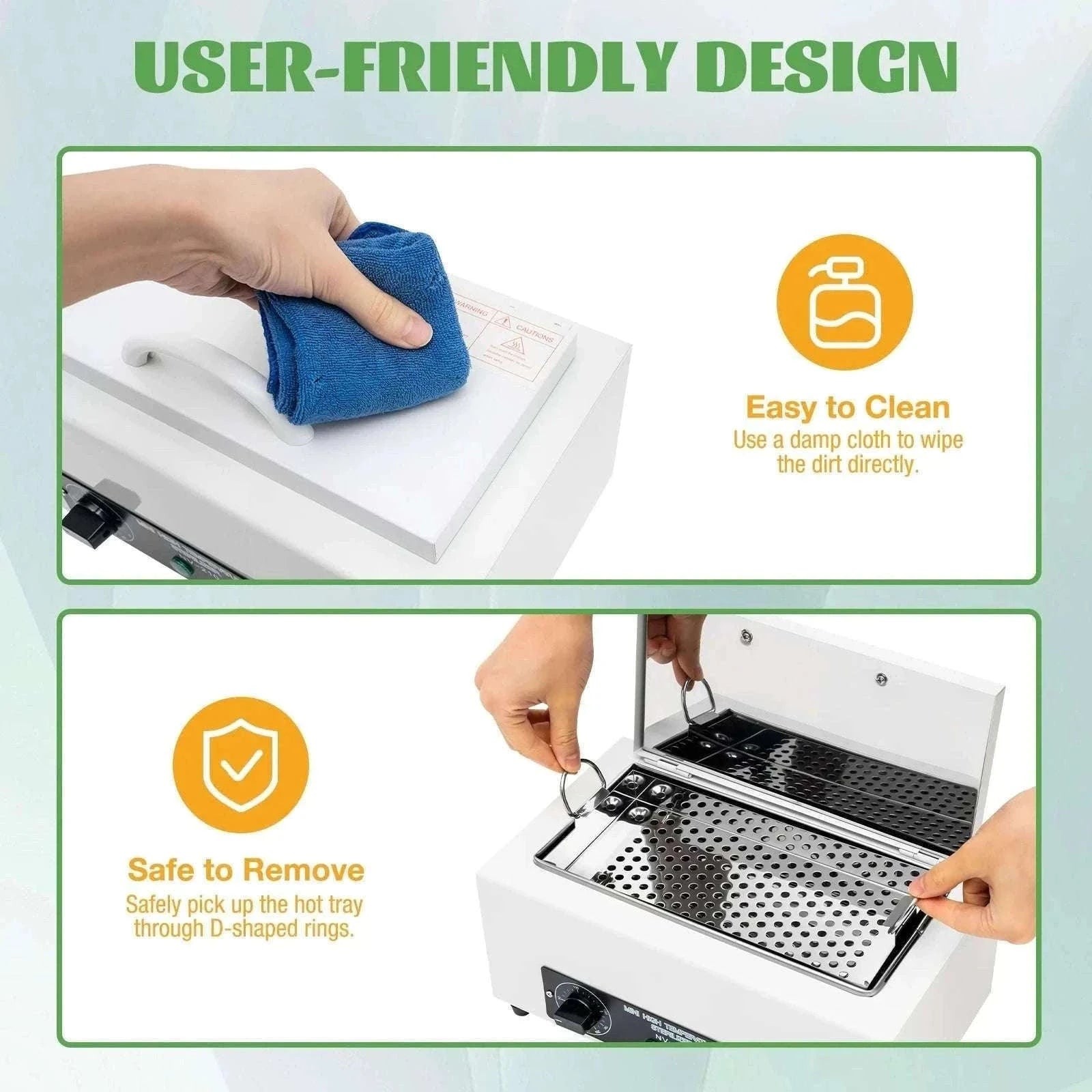 Dry Heat Sterilizer for Nail and Metal Tools-WHITE / GERMANY