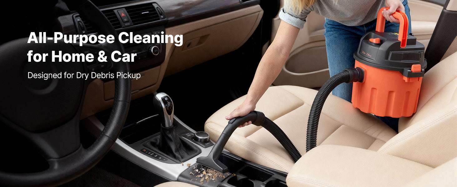Dry Shop Vacuum with Strong Suction and Multi-Nozzle Cleaning-10L / United States