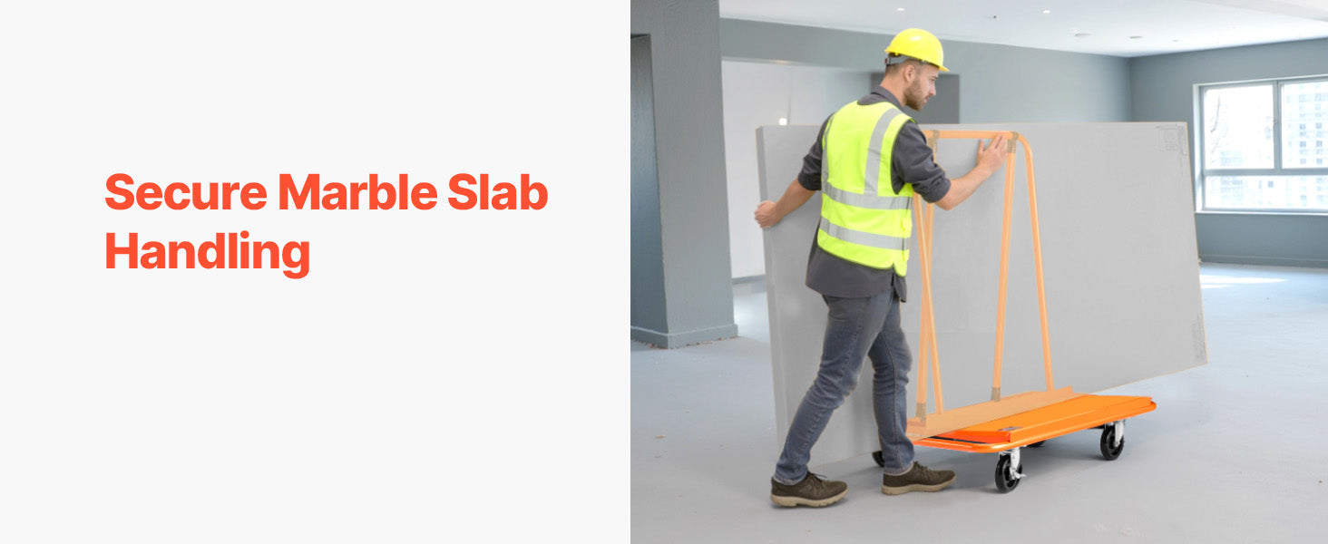 Nehéz teherbírású gipszkarton kocsi 1800 lb acél panel szállító görgőkkel