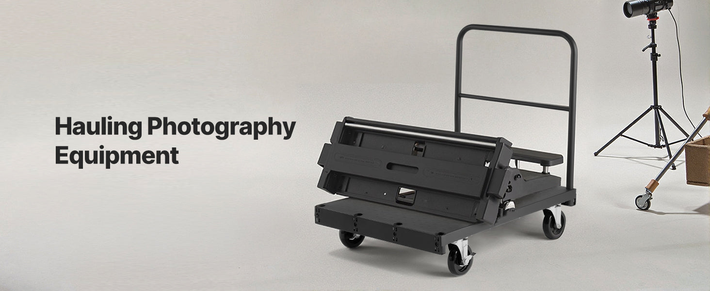 2-in-1 Drywall Cart Dolly 1800 lbs Steel Panel Truck 36x24 Platform