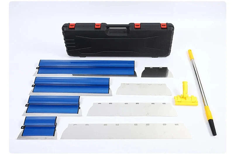 Drywall Skimming Blade Set for Smooth Wall Finishing-Red 4Pcs Set / Poland