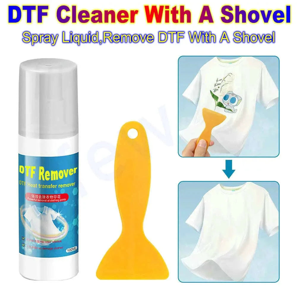 DTF Remover Liquid for Clean, Restored Fabrics-100 ML dtf cleaner