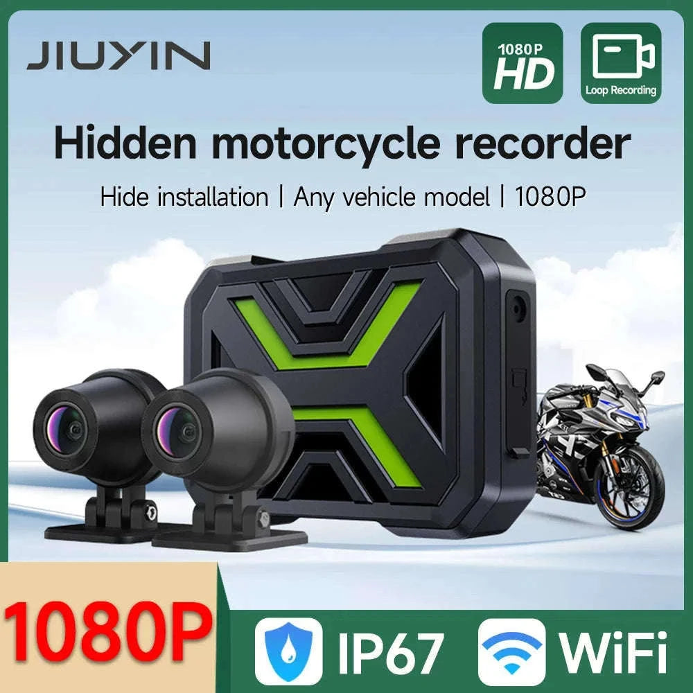 Dual 1080P Motorcycle Dash Cam Waterproof WiFi Front Rear Recorder-720P With Dual CAM / China Mainland