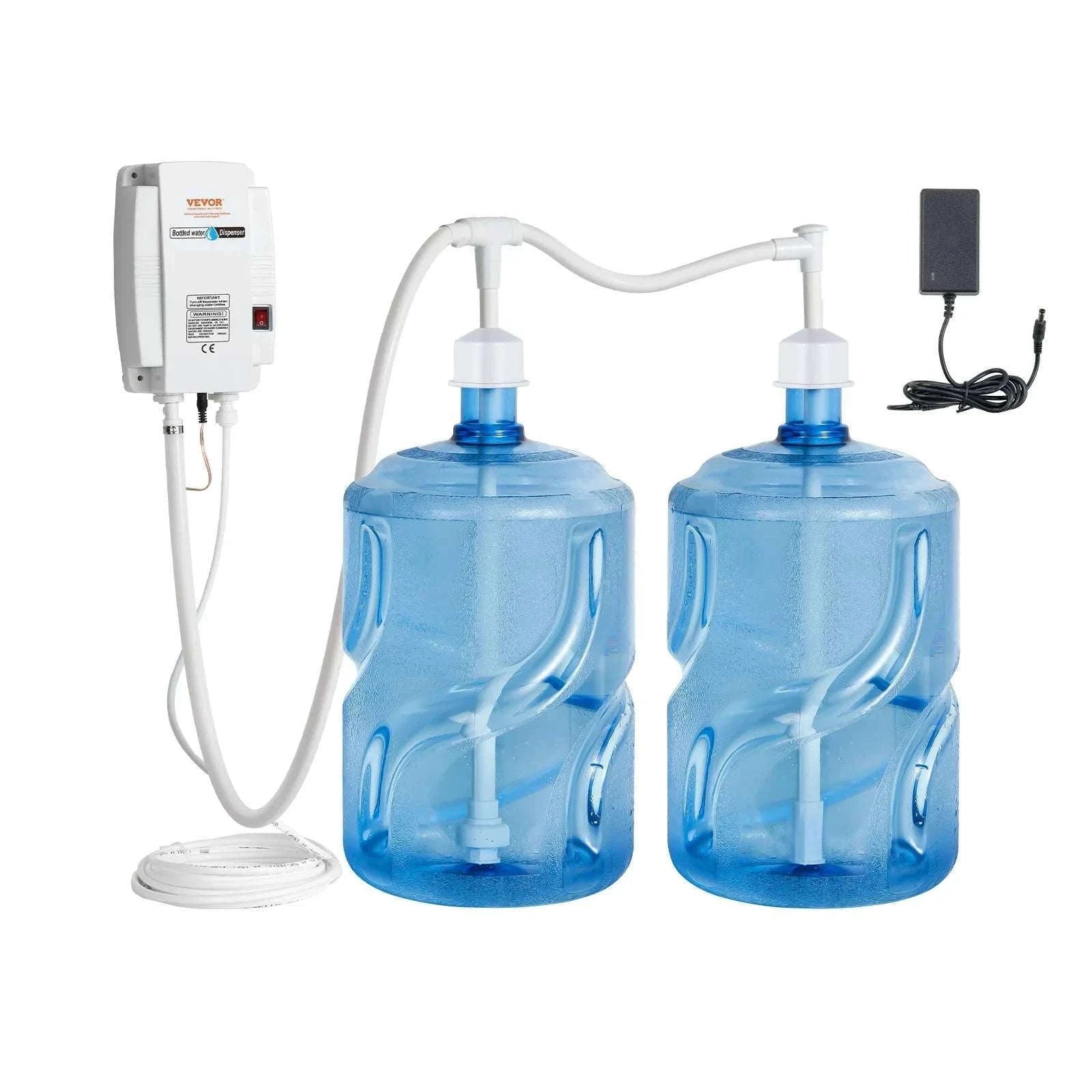 Dual 5-Gallon Bottled Water Pump System with Automatic Pressure Control-2x5 Gallon / United States