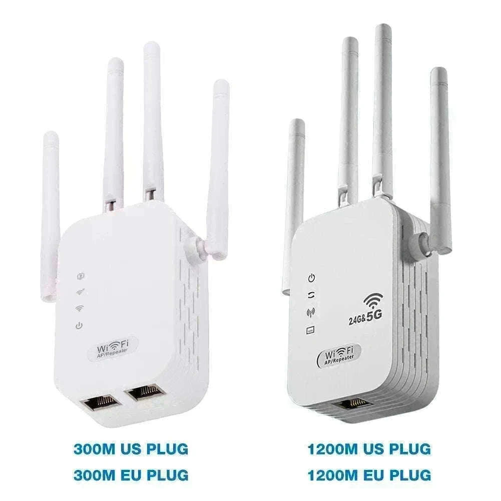 Dual-Band WiFi Extender 1200Mbps Signal Booster with WPS-300M EU PLUG / United States